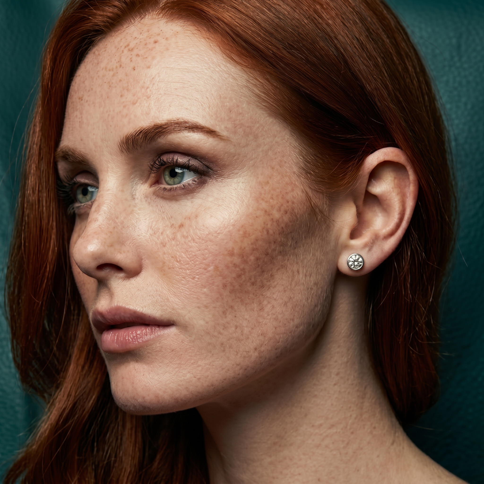 Classic 7mm Zircon Bezel Studs in Sterling Silver - Image 2