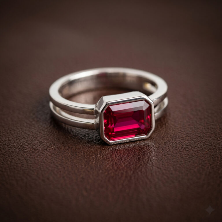 Lab-Grown Ruby Ring