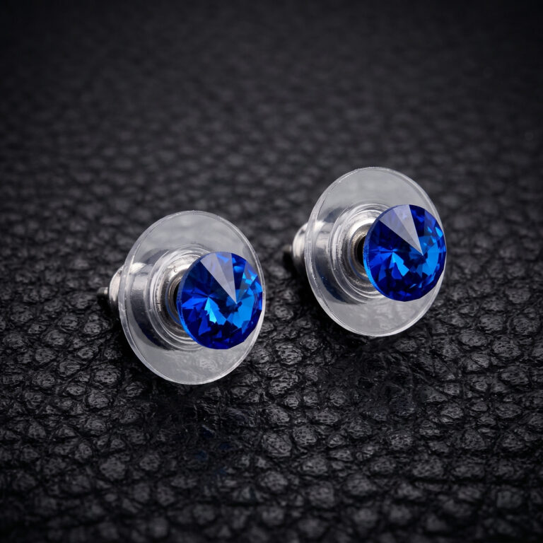 Earrings with 6mm Swarovski Round Crystals