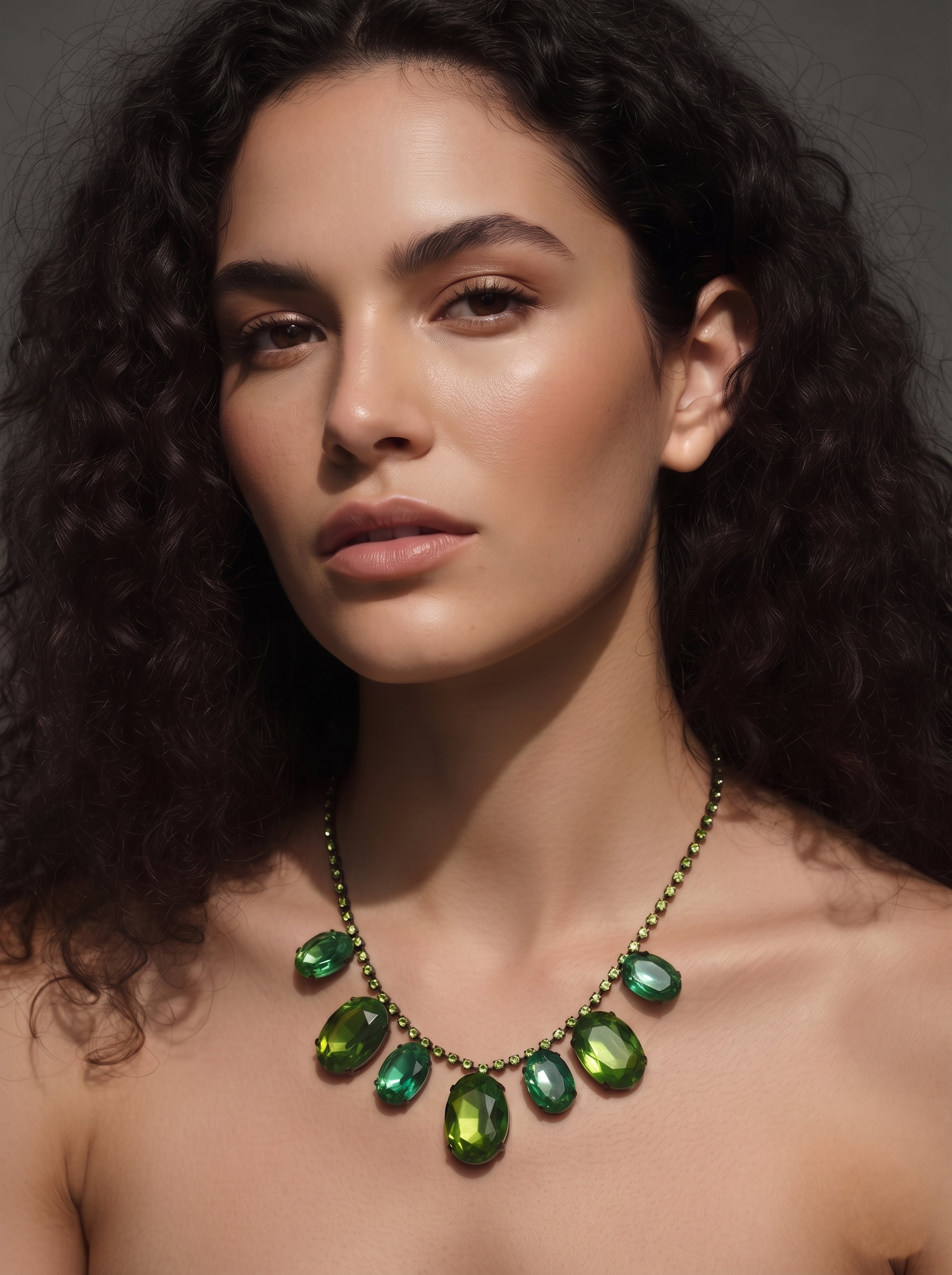 One-of-a-Kind Bohemian Glass Statement Necklace