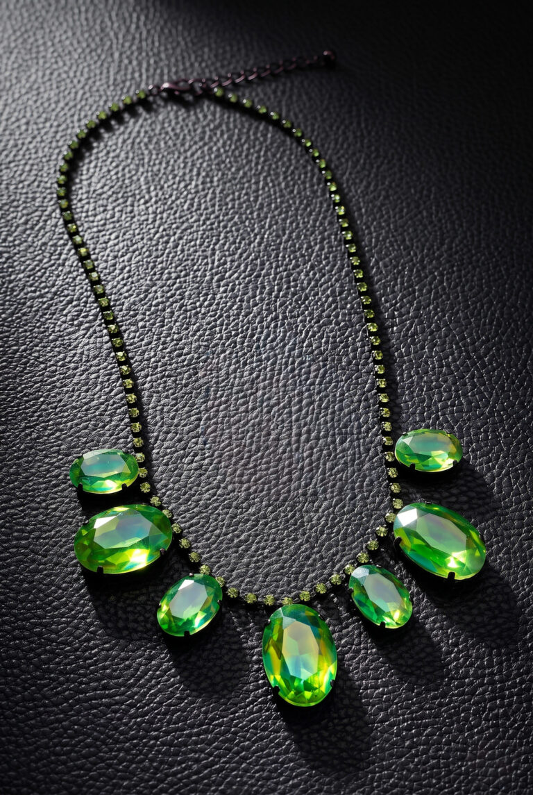 One-of-a-Kind Bohemian Glass Statement Necklace